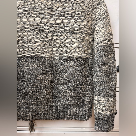 Wilfred Alpaca Women’s Wool Chunky Knit Zip Cardigan Gray Size S - Picture 12 of 17